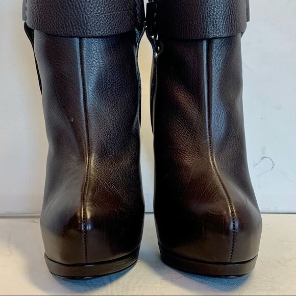 NWOB Giuseppe Zanotti brown leather platform boot - Picture 4 of 9